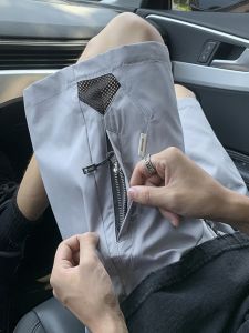 Quần Short Thể Thao Nam Nhanh Khô Lưới Khóa Kéo Thoáng Khí Quần Dài Thường Ngày Mùa Hè Quần Dài Năm Điểm