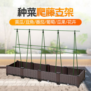 Planting Box Lattice Outdoor Bracket Vegetable Planting Support Rod Courtyard Clematis Cucumber Beans Rack Plastic Steel Pipe Cucumber Frame Cucumber Trellis - Lazada