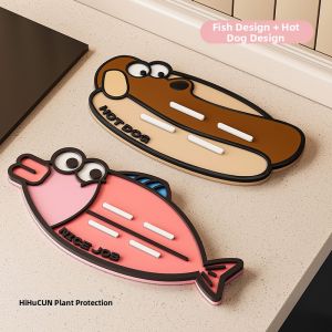 HIHUCUN | Heat-resistant Drain Slip-resistant Kitchen Mat