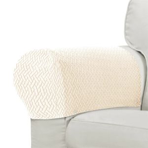 2pcs/set Jacquard Sofa Armchair Covers Anti-dirty Stretch Spandex Armrest Chair Slipcover Elastic Home Couch Arm Protector Cover