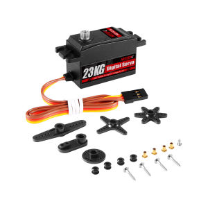 NEEBRC 12KG 23KG Metal Gear Digital Servo Short Body Low Profile High Torque for RC Car Truck Robot Boat Drone Toy Accessories