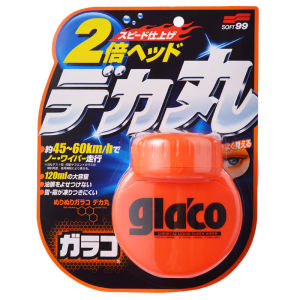 SOFT99 Glaco Roll On Large 120ml - Rain Repellent Glass Coating for Car - Strong Hydrophobic Liquid Wiper - Ergonomic Bottle Shape and Integrated Applicator