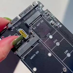 2.5" SATA3.0 6Gbps Riser Board B Key Support 2230 2242 2260 2280 M2 SSD M2 SATA Adapter M2 To SATA Adapter M.2 To SATA Converter