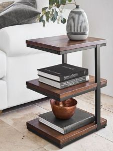 Coffee Table Small Table Minimalist Modern Corner Table Side Cabinet Chinese Square Table Storage Rack Small Coffee Table Home Living Room Side Table
