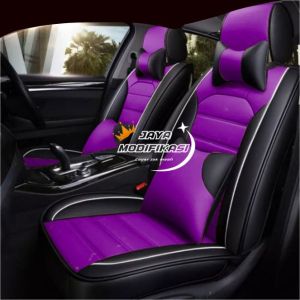 Sarung jok mobil Innova variasi full sett tahun 2020-2023 bahan Ferrari asli 100%.