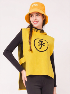 CASTELBAJAC GOLF | Autumn Artistic Fashion Knitted Hooded Vest