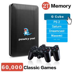 2T HDD Pawky Pad Retro Video Game 4K 3D Portable External Game Console For G Cube/Saturn/PS2/Naomi 60000+ Games For Windows PC