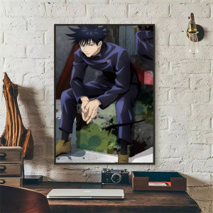 Bandai | Oil Painting Jujutsu Kaisen Fushiguro Megumi By Numbers Modern Wall Decor for Living Room Bedroom Perfect Gift No Frame