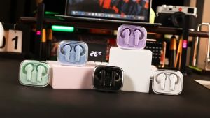 [ส่งจากไทย ประกันศูนย์ไทย] USAMS-BE16 TWS Earbuds หูฟัง หูฟังบลูทูธ หูฟังไร้สาย เสียงดี ดีไซน์สวย ไมค์ชัด BT5.3