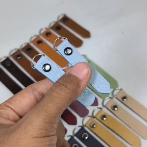 Puller Zipper/Gantungan Tarikan Kepala Resleting Tas Dompet PU Leather