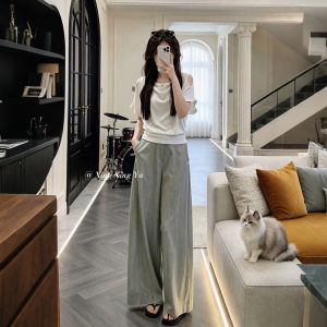 XUECAIQI | Summer Korean Style Off-Shoulder High-Waist Two-Piece Set