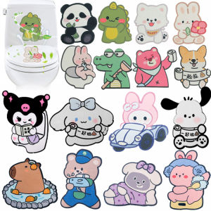 สติกเกอร์ 1/4 ชิ้น กลิ่นห้องน้ำ มะนาวดอกมะลิหอม สติ๊กเกอร์ ตกแต่งห้องน้ำ ขจัดกลิ่น สติกเกอร์ดับกลิ่นห้องน้ำ 1/4 ชิ้น