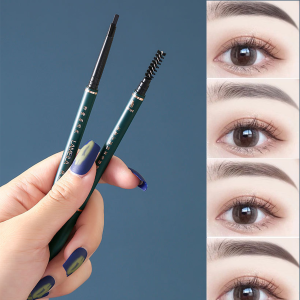 Makery 6 Colors Double Heads Eyebrow Pencil: Natural Waterproof Lasting Makeup