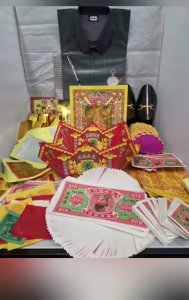Ancestor Hamper (Female) Easy to Carry All-in-One Bundle with Prayer Script 7th month Prayer Praying Set Qing Ming and Hungry Ghosts Festival Ching Ming Festival for Convenient Ancestor Praying Death Anniversary Praying Ceremonial Joss Paper Praying