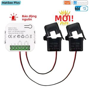 Công Tơ Điện Thông Minh Tuya Smart WiFi Hai Chiều Tích Hợp Chuông Báo Động Giám Sát Năng Lượng Hỗ Trợ AC110V/240V Xuất Nhập Dữ Liệu Qua Ứng Dụng Năng Lượng Mặt Trời