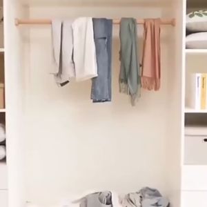 CRONOS Laundry Non-Slip Drying Hanger Pants Organizer Space Saving Wardrobe Closet Storage Rack for Scarf Jeans Trousers 5-in-1 Stainless Steel Trouser Rack Hanger