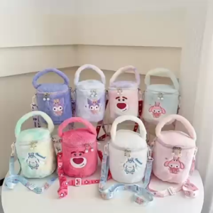 READY STOCK Cute Kuromi Kids Girl Bag Makeup Storage Bag Pouch Women Travel Cosmetic Organizer Kids Children Gift Plush