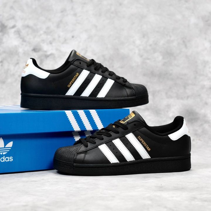 Sepatu Adidas Superstar Black White Chunky Sneakers Leather Adidas Adidas  Lace-Up Sneakers Mid-Top Sepatu Olahraga Adidas Stripe Sepatu Kanvas Adidas  Untuk Semua Tema - Lazada | Lazada Indonesia