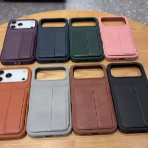 Luxury Leather Texture Card Slot Pocket Wallet Holder Phone Case For iPhone 17 16 15 14 13 12 Pro Max Air 11 XR Shockproof Cover