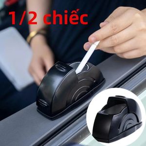 Hộp Đựng Tàn Thuốc Di Động Đa Năng Có Nắp Khay Đựng Tàn Thuốc Ô Tô Phụ Kiện Ô Tô Không Cần Khoét Lỗ