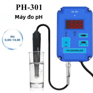 PH-803W PH&ORP Bộ Điều Khiển WiFi PH-301 Máy Đo Độ PH Kỹ Thuật Số Với Đầu Dò BNC Máy Kiểm Tra Chất Lượng Nước Cho Thủy Canh Bể Cá 110V/220V