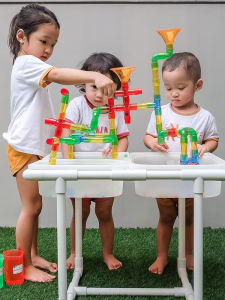Childrens Steam Water Dynamics Building Toys Transparent Pipe Educational Early Learning Open-ended Materials Construction Playsets