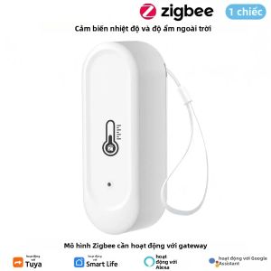 Cảm Biến Độ Ẩm Nhiệt Độ Ngoài Trời Chống Nước WiFi/IP65 Cho Nhà Kính Gia Đình Tuya Nhiệt Kế Kỹ Thuật Số Máy Đo Độ Ẩm Tương Thích Zigbee