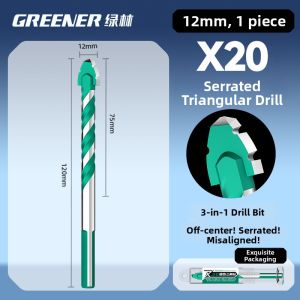 High Hardness Eccentric Triangle Drill Bit For Glass Walls Metal