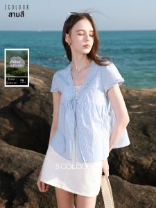 3COLOUR·S | 100 Cotton Padded Two-Piece Style Gingham Shirt M