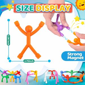 MAGMAN Creative Magnets Matchstick Man Wall Climbing Rubber Little Man Hand Pull Strong Magnetic Force Powerful Ferrous