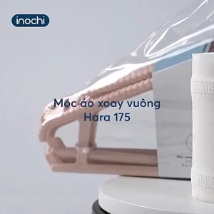 (Chính hãng Inochi) Set 05 móc áo xoay vuông Hara 175 – Giao màu ngẫu nhiên