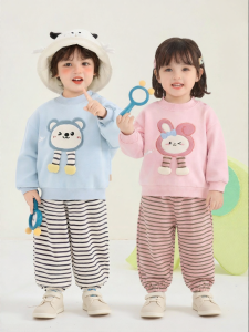 CUTEPANDAS | Bộ Áo Hoodie Phong Cách Hoạt Hình Cho Trẻ Em