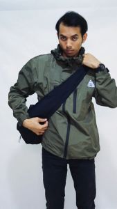 Arutala Adventure - Darkstride BLACK Waterproof Slingbag Tas Selempang Pria Wanita