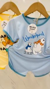 [HÀNG MỚI VỀ] BỘ NGẮN TAY THUN LẠNH CHO BÉ TRAI BÉ GÁI FROM TỪ 5KG TỚI 17KG