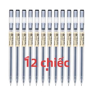 A119 Bút Gel Đen 0.5mm Full Needle Tip 6/12 Chiếc Muji Phong Cách Hoạt Hình Dễ Thương Sinh Viên Tay Tạp Chí Bút Đánh Dấu Trường Văn Phòng Phẩm