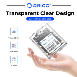 ORICO 2.5" HDD/SSD Enclosure USB 3.1 5Gbps SATA to Type C SSD ard Drive Enclosure HDD Adapter SATA SSD Box for 2.5" Half Size SATA III SSD (TC8-25) - Lazada