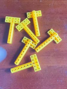Thanh nhựa chữ T dài 45mm ngang 25mm dùng làm thanh kết nối mô hình DIY Stem steam - HM0403