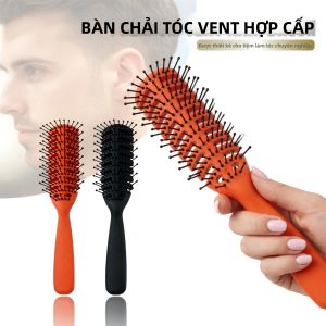 1 Lược Chải Tóc Chống Tĩnh Điện Có Gân Thông Gió Dành Cho Tóc Xoăn Giúp Gỡ Rối Làm Khô Massage Da Đầu Tạo Kiểu Tóc Dụng Cụ Salon Dành Cho Nam Và Nữ