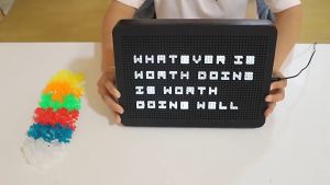LED Pixel Letter LightBox DIY Luminous Nail Mother 6 Colors USB Battery Wedding Christmas gift Party Message Board