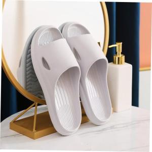 Mens Summer Home Slippers Indoor Bathroom Bath Sandals Simple Style EVA Couples Slippers Comfortable Soft Material