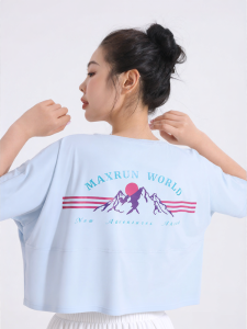 MaxRun World | Womens Loose Fitting Quick-dry Short Sleeve T-shirt