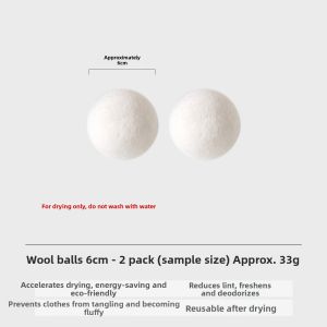 Anti-Tangling Wool Dryer Balls