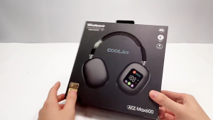 AKZ MAX600 new wireless headset Bluetooth headset RGB digital display screen headset reading headset