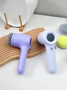 KENTO LITE แปรงขัดส้วม แปรงขัดพื้น มาพร้อมหัวแปรง 3 หัว การชาร์จแบบ TYPE-C สำหรับห้องน้ำ อ่างอาบน้ำ ห้องครัว กระเบื้อง