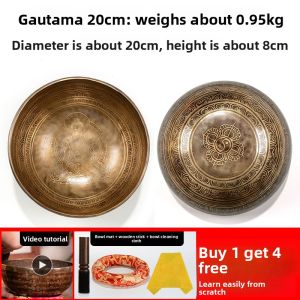 OSITE | Medicine Buddha Decorative Singing Bowl for Yoga Sound Healing Handmade in Nepal