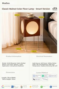 FANCY LAMP CLUB | Vintage Decorative Bedside Storage Floor Lamp