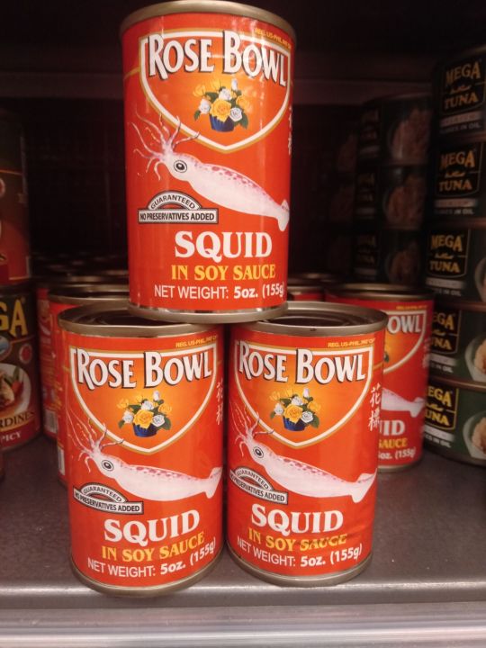 Rose Bowl Squid In Soy Sauce (155g.× 3) Lazada PH