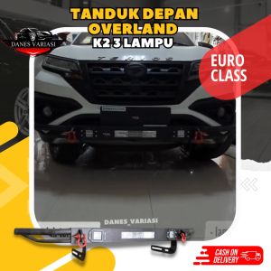 TANDUK DEPAN PREMIUM KUALITAS IMPORT GRADE A - BUMPER OVERLAND K2 3 LAMPU - MOBIL ALL NEW PAJERO SPORT Aksesories Mobil Bisa COD