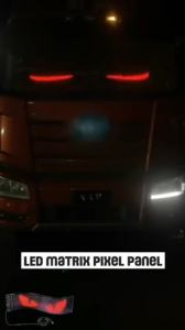 Truck Eye Led Display Car Sign Animation Led Matrix Panel Bluetooth App Control Programmable Flexible Screen Led Car Light