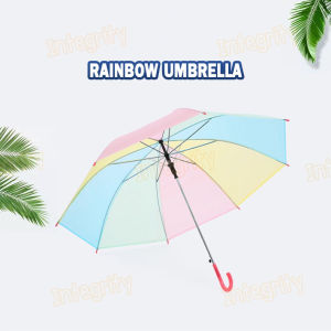 ร่มยาวเรนโบว์สีพาสเทล สีสันสดใสน่ารักมากๆ